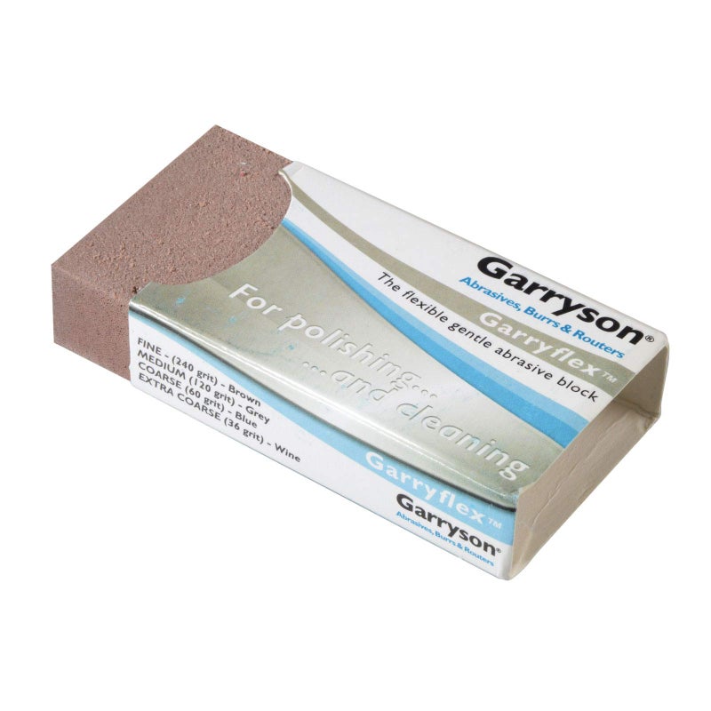 Garryson GB240 Garryflex Abrasive Block - Fine 240grit, Brown - Image 2